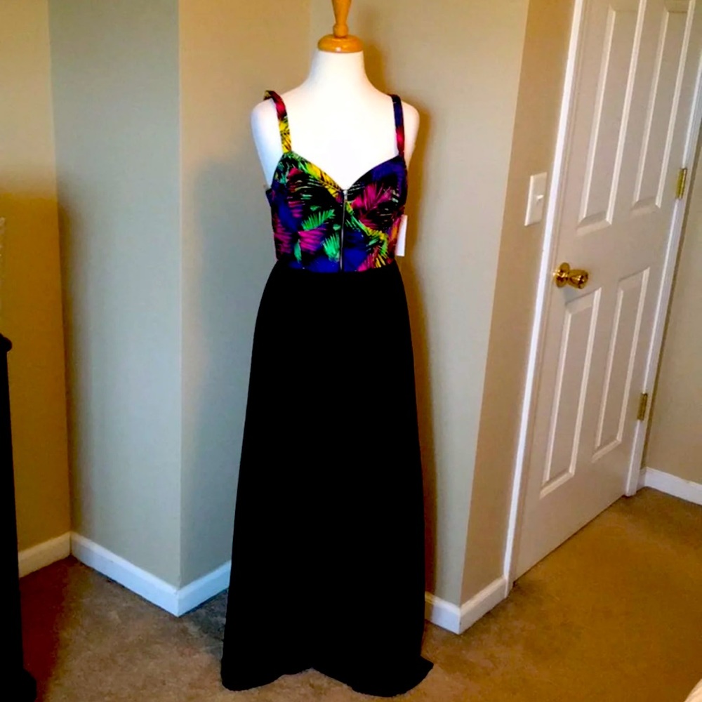 Tropical maxi dress